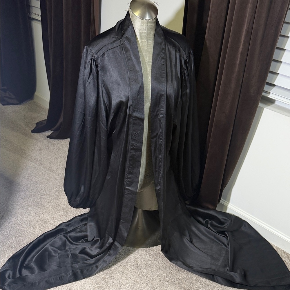 Boohoo Plus US size 18 Black Satin Robe